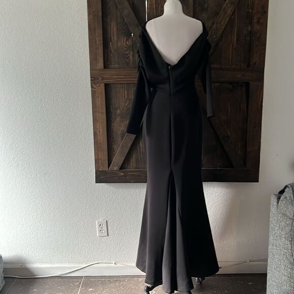 New Cocktail Party Dress Sexy Off Shoulder Ruffle Elegant Evening Prom Dress - Picture 10 of 15